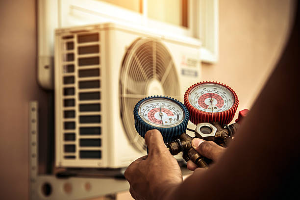 Professional Hvac Installation technician working in Nedrow, NY